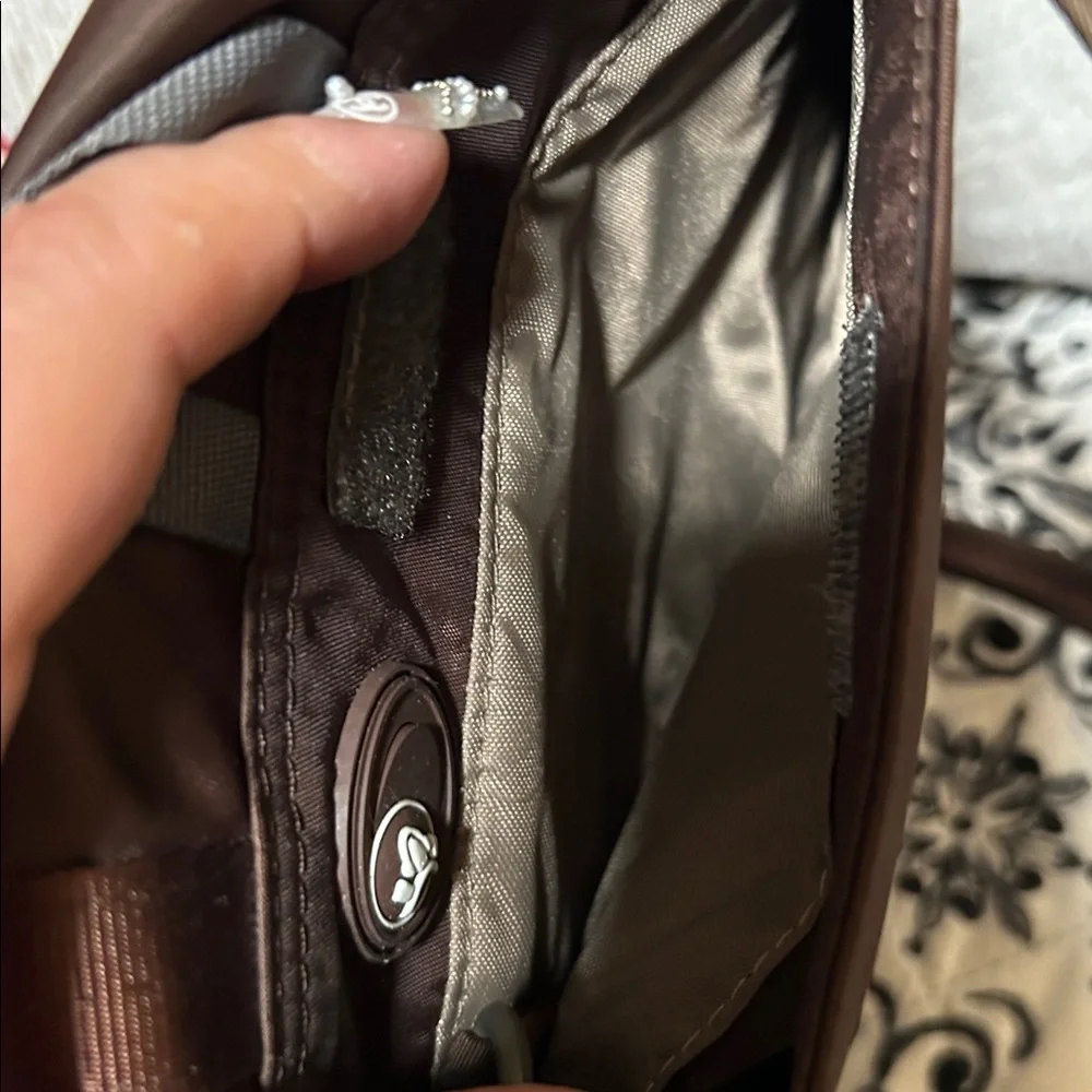 Pacsafe Dark Brown Messenger Bag